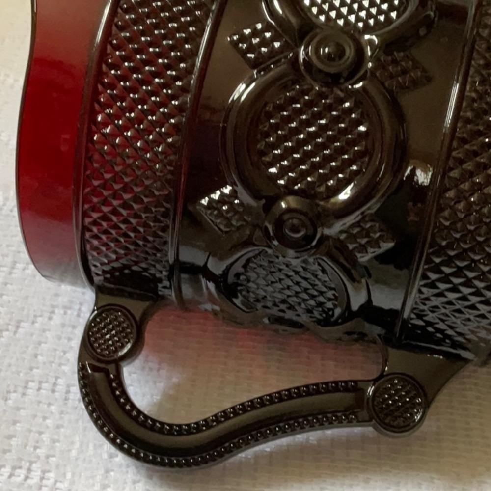 Vintage Ruby Red Cape Cod Glass Pitcher - Picture 4 of 7